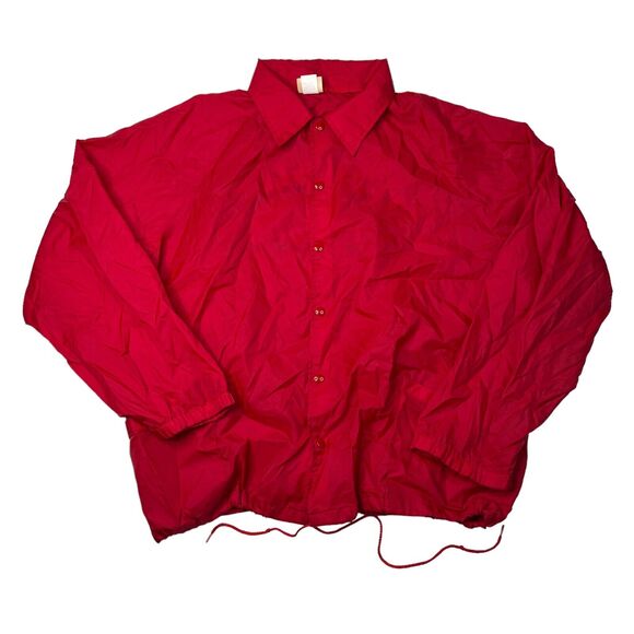 Vintage Teamsters Team of 88 Zip Up Lightweight Windbreaker Jacket Red Adult XL - Picture 2 of 7